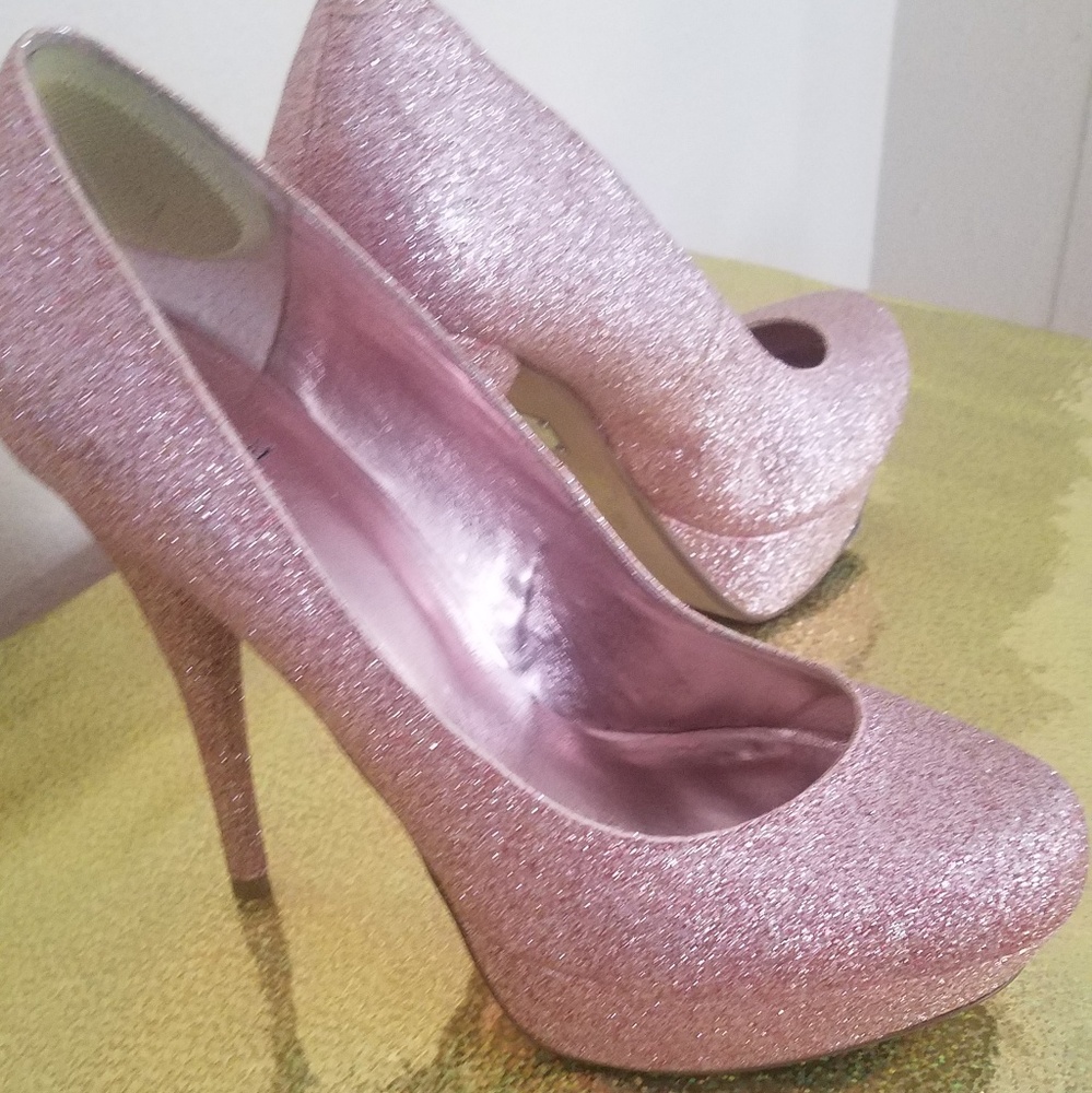 Bakers Pink Glitter Shoes